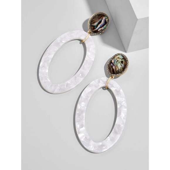 BaubleBar Jewelry - Baublebar TRISHA RESIN HOOP EARRINGS BaubleBar Jewelry - Baublebar TRISHA RESIN HOOP EARRINGS